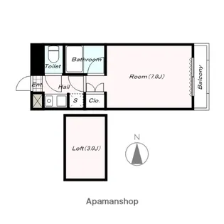 サニープレイス【2階】の間取り