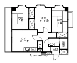 ハイム屋敷前【1階】の間取り