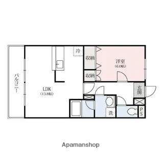 カサ・フェリスA【2階】の間取り