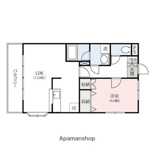 カサ・フェリスA【2階】の間取り