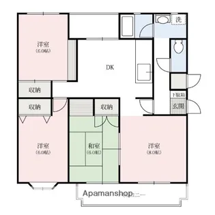 サンブルグ【3階】の間取り