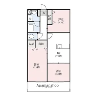 メゾンシャトレー【3階】の間取り