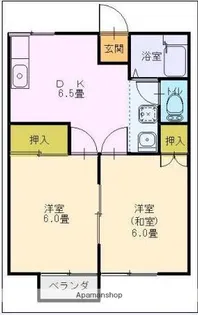 カントリーハイツ【1階】の間取り
