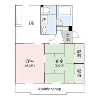 マンションふじ【1階】の間取り