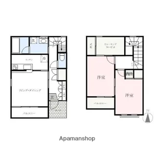 メゾン・ド・アベイユB棟【1階】の間取り