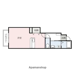 ベルファミーユB棟【1階】の間取り