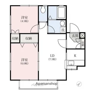 めぐみハイツC【2階】の間取り