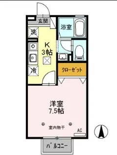 メゾン・ド・K【1階】の間取り