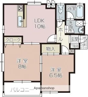 シルヴィ【1階】の間取り