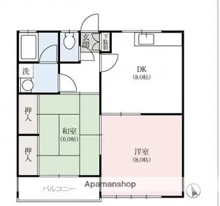 グリンゲイブルス【2階】の間取り