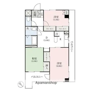 セントラルヒルズ高崎【13階】の間取り