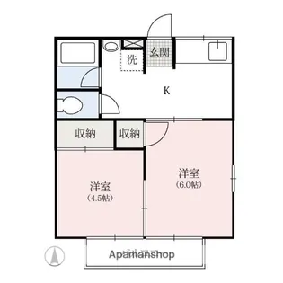 シティハイムフォーサム【1階】の間取り