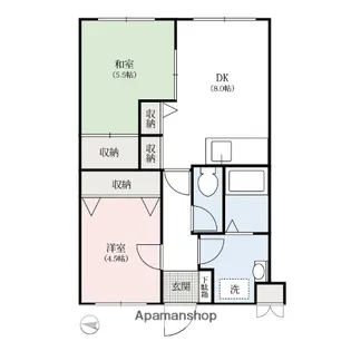 ヴィラ・リバーサイド【2階】の間取り