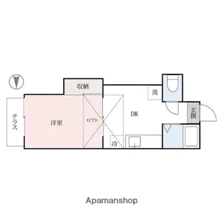 ハイツフローラ【1階】の間取り