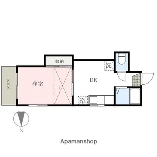 ハイツフローラ【1階】の間取り