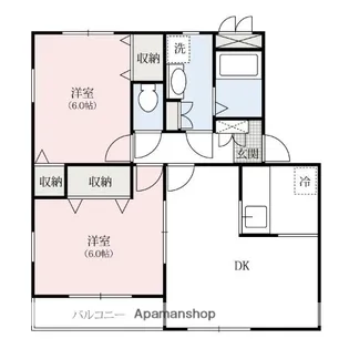 リビウスヨーロピアン芝 伍番館【2階】の間取り