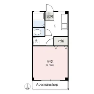 聖ハイツ【3階】の間取り