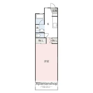 高砂町ハイツ【6階】の間取り