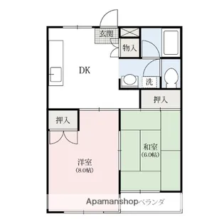 アンビアンス001B【2階】の間取り