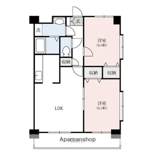 サニーハウス【3階】の間取り