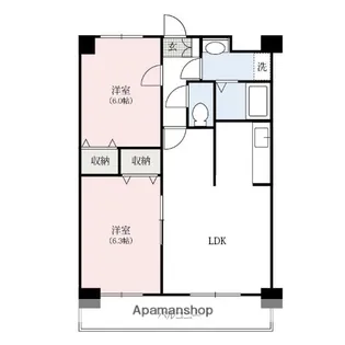サニーハウス【1階】の間取り