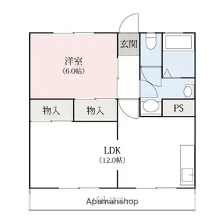 群馬県高崎市昭和町【アパート】の間取り