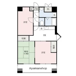 シティハイム田町【6階】の間取り