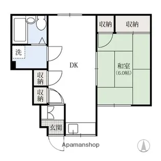 そうわハイツ【1階】の間取り