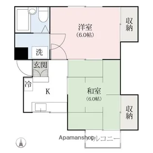 そうわハイツ【2階】の間取り
