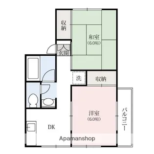ポエムハイツ【1階】の間取り