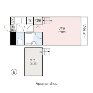 サニープレイス【2階】の間取り
