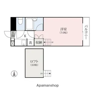 サニープレイス【2階】の間取り