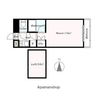 サニープレイス【3階】の間取り
