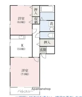 ラ・ボヌール【1階】の間取り