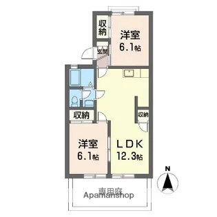 フォンテーヌ(新後閑町)【1階】の間取り