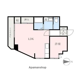 エフ・フラッツ駅前マンション【3階】の間取り
