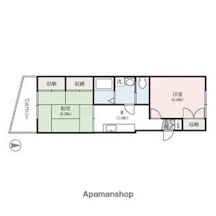 エフ・フラッツ駅前マンション【2階】の間取り