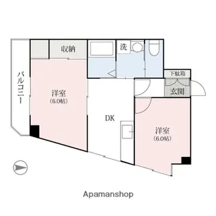 エフ・フラッツ駅前マンション【8階】の間取り