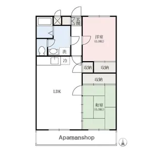 グローバル21【2階】の間取り