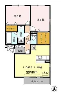 リバーサイド・K【2階】の間取り