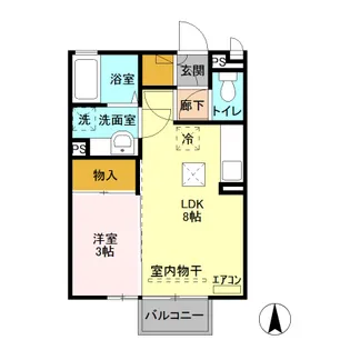 アスール【1階】の間取り