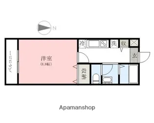 レジュエール・ニイト【3階】の間取り