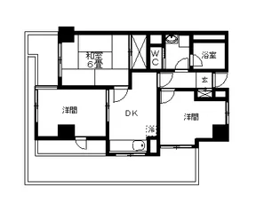赤坂クラウンズマンション【4階】の間取り