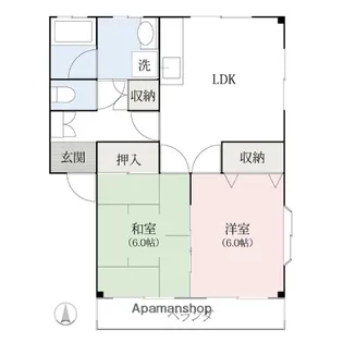 フジⅡ【2階】の間取り