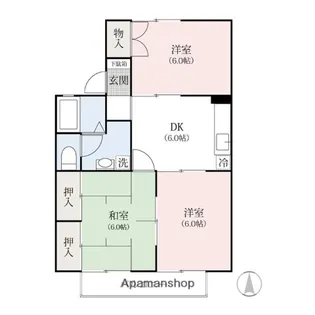 メゾンボヌール【2階】の間取り