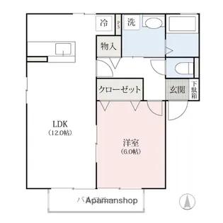 シェルムーンⅠ・Ⅱ【2階】の間取り
