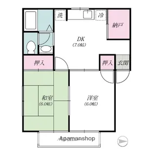 メゾン英【1階】の間取り