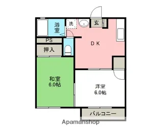 コーポウェルスA【2階】の間取り