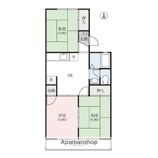 リンデン玉村【1階】の間取り