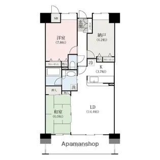 ポレスターステーションシティ高崎【9階】の間取り